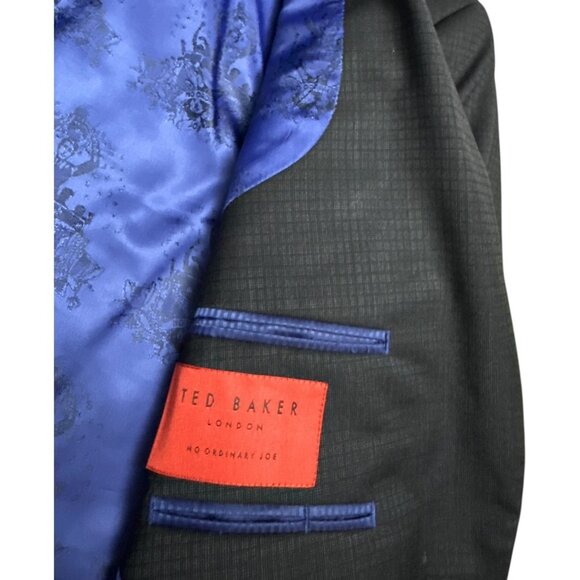 TED BAKER Luxury Designer WOOL Business Casual Formal Blazer Jacket 38S / Small - Picture 5 of 7